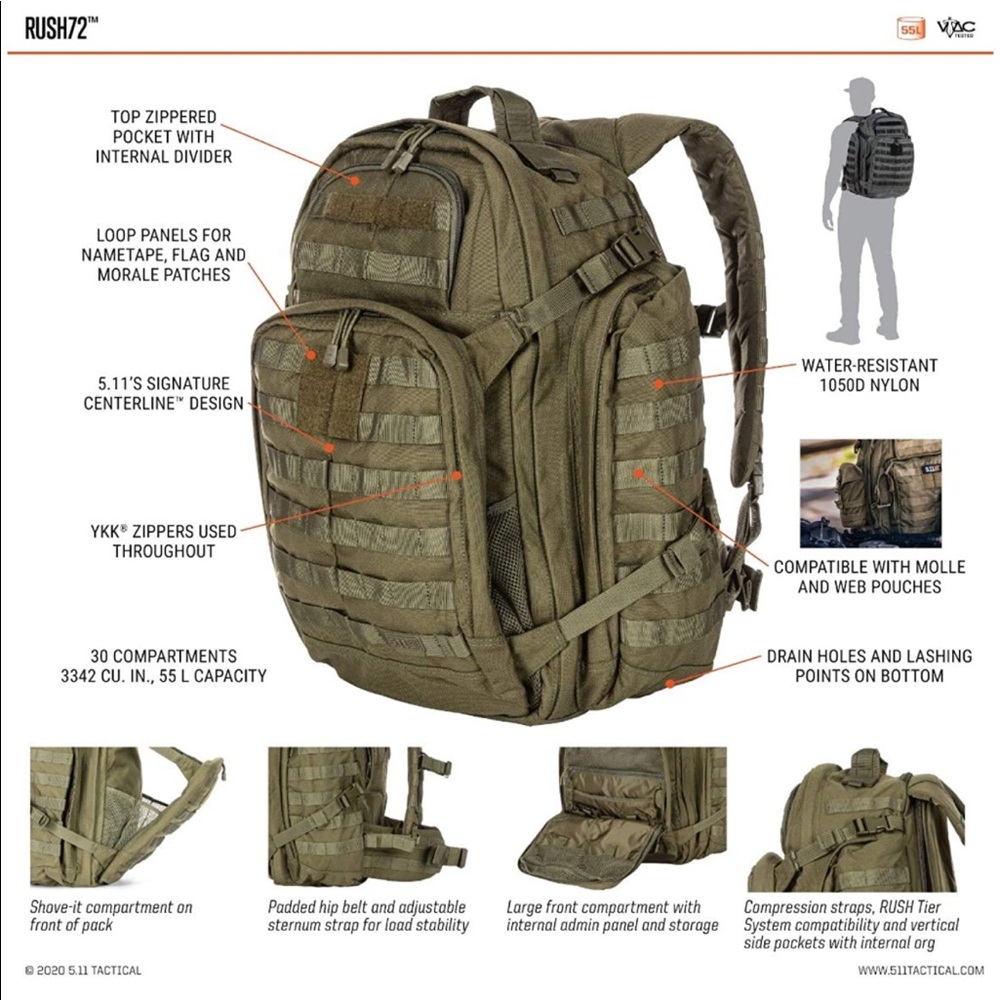 5.1.1 Rush72 Bug Out Backpack.